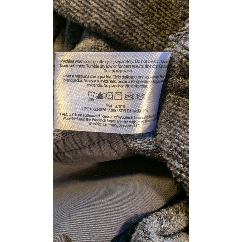 Woolrich Drifter Sweater Men's 1/4 Snap Fleece Pullover XL Gray Outdoor Gorp VTG